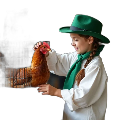 hat, animal, photorealistic, young transparent PNG cut-out
