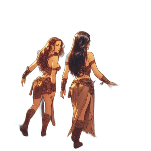 concept art, watercolor, fantasy art, comic book art transparent PNG cut-out