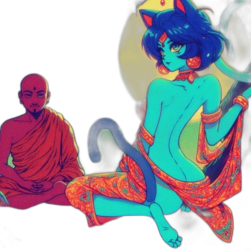 concept art, vaporwave, fantasy art, pixel art transparent PNG cut-out