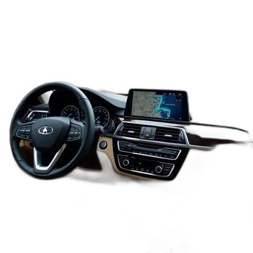 car, interior, beige, dashboard transparent PNG cut-out