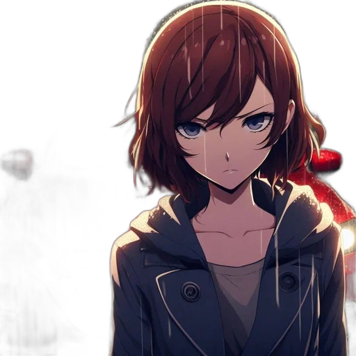 jacket, weapon, face, staff transparent PNG cut-out