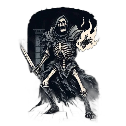 staff, creature, sword, mask transparent PNG cut-out