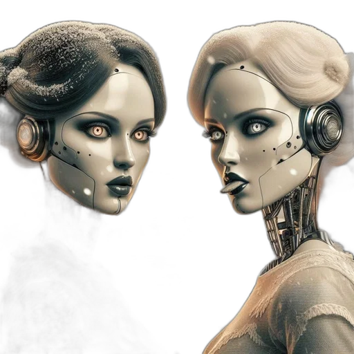 robot, mask, concept art, comic book art transparent PNG cut-out