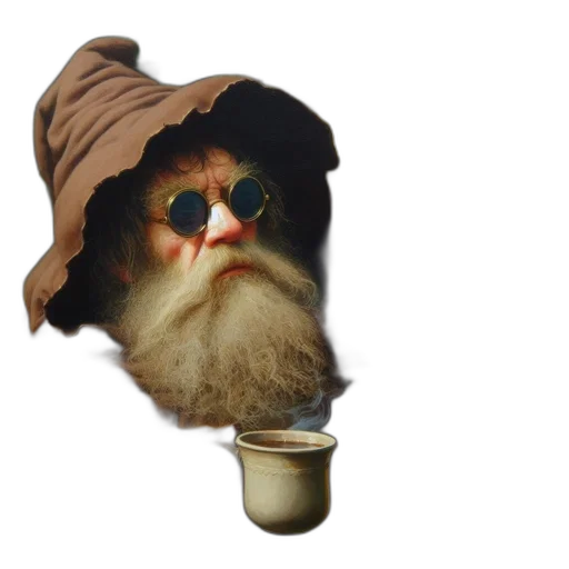 hat, bottle, mask, staff transparent PNG cut-out