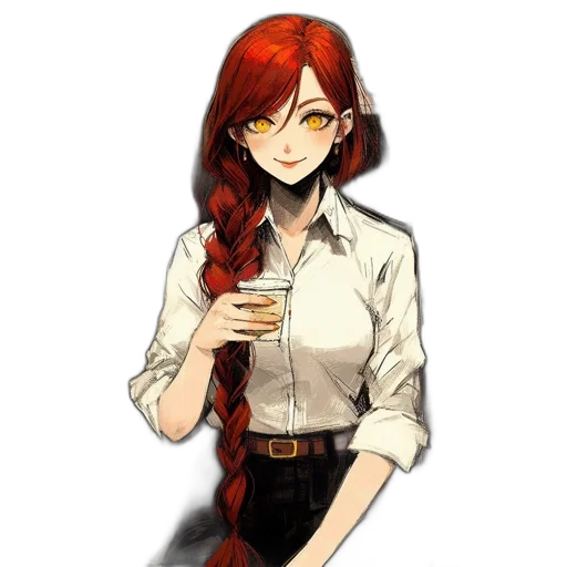 staff, dress, face, cartoon transparent PNG cut-out