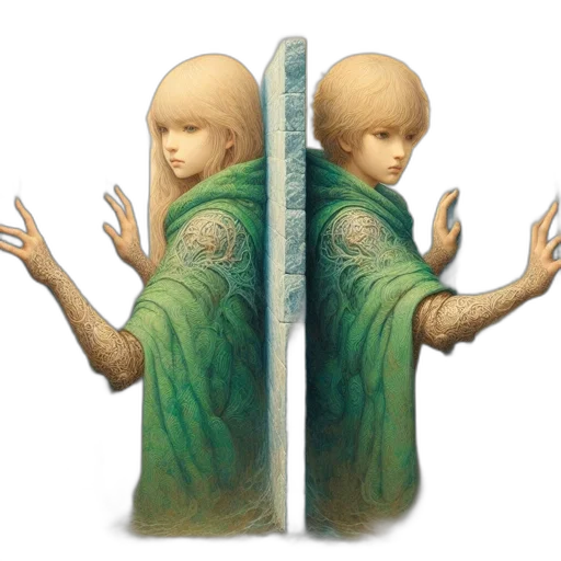hair, sword, dress, face transparent PNG cut-out