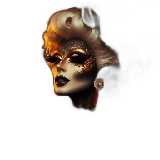 mask, face, crown, hair transparent PNG cut-out