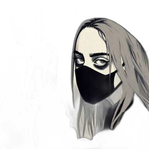 mask, face, jacket, creature transparent PNG cut-out