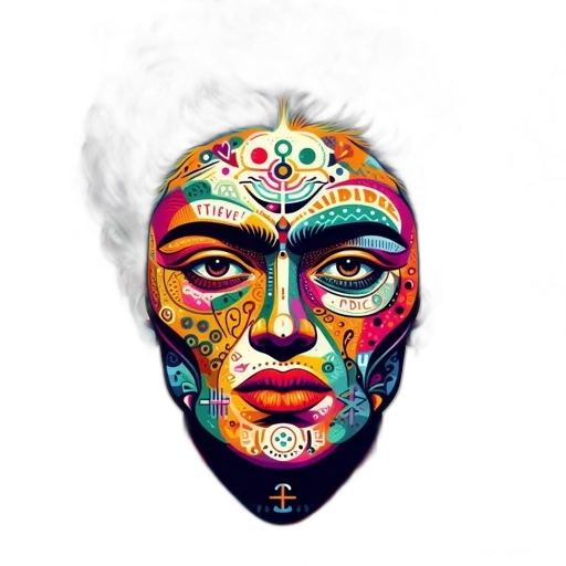 mask, face, crown, fantasy art transparent PNG cut-out