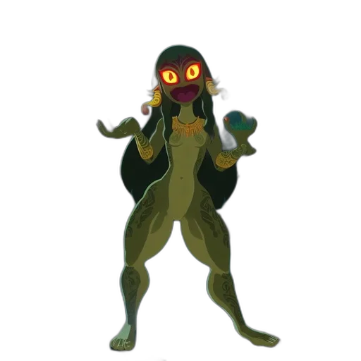 creature, mask, robot, staff transparent PNG cut-out