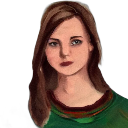 face, dress, staff, jewelry transparent PNG cut-out