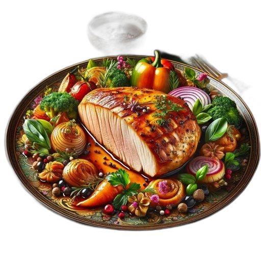 food, jewelry, photorealistic, 3d render transparent PNG cut-out