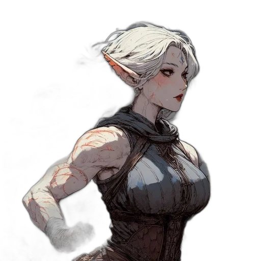 dress, robot, face, weapon transparent PNG cut-out