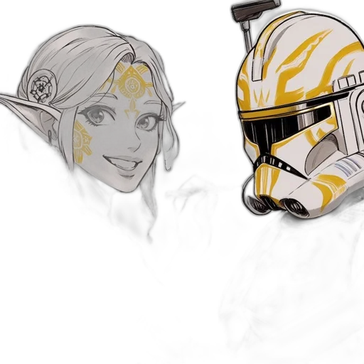 mask, concept art, fantasy art, comic book art transparent PNG cut-out