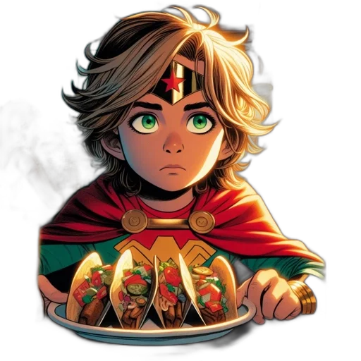 food, face, comic book art, concept art transparent PNG cut-out