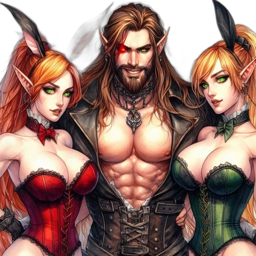 fantasy art, comic book art, concept art, pixel art transparent PNG cut-out