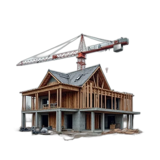 building, robot, furniture, 3d render transparent PNG cut-out