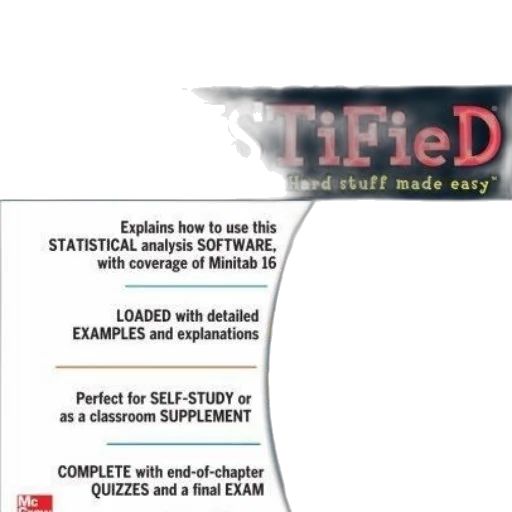 demystified, book, cover, minitab transparent PNG cut-out