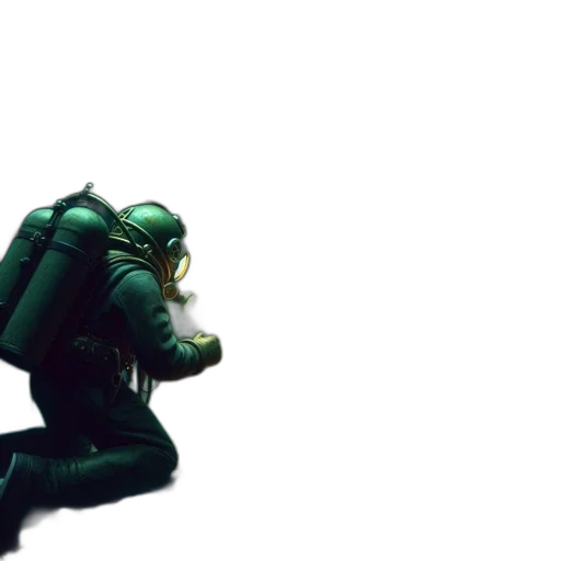 robot, jacket, weapon, creature transparent PNG cut-out