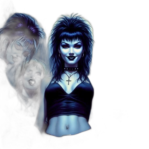 mask, hair, concept art, fantasy art transparent PNG cut-out