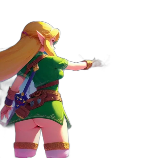 dress, weapon, sword, 3d render transparent PNG cut-out