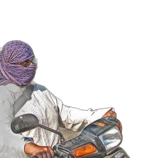weapon, person, motorcycle, front transparent PNG cut-out
