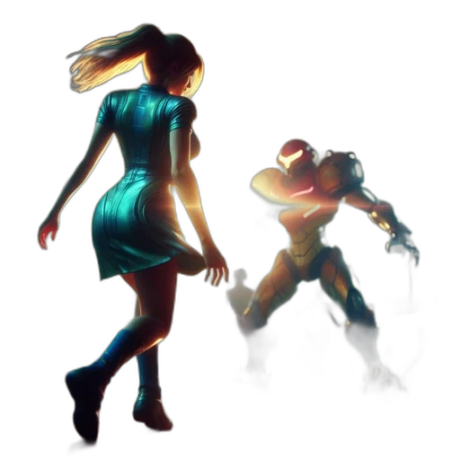 dress, robot, concept art, fantasy art transparent PNG cut-out