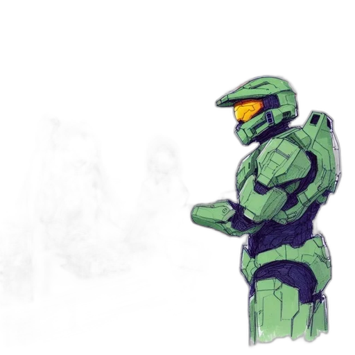 robot, weapon, concept art, pixel art transparent PNG cut-out