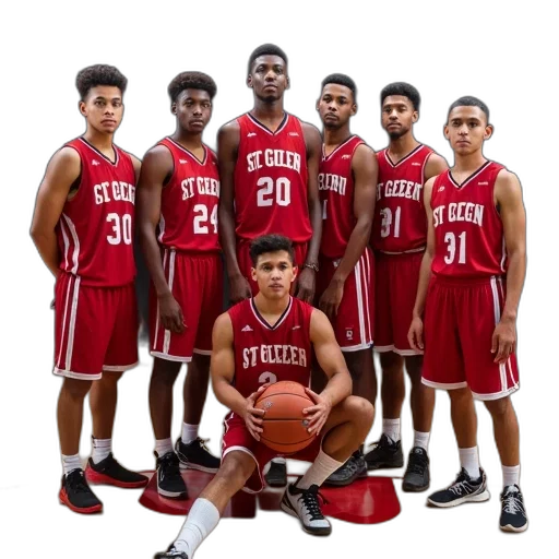 george, boys, basketball, team transparent PNG cut-out