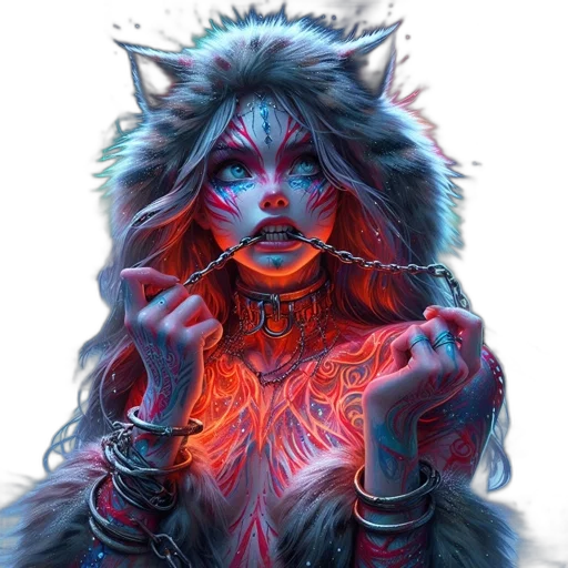 creature, mask, jewelry, face transparent PNG cut-out