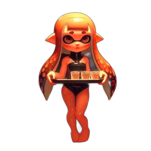 weapon, staff, mask, dress transparent PNG cut-out