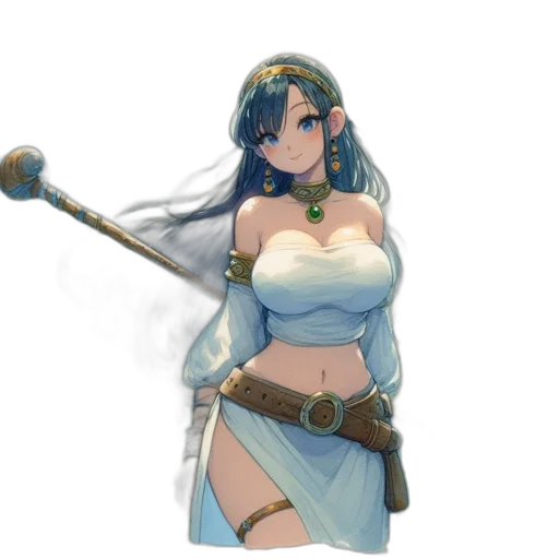 sword, staff, weapon, dress transparent PNG cut-out