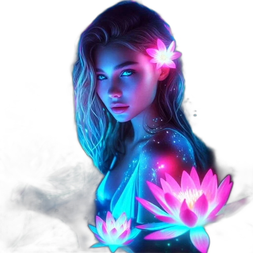 flower, crown, jewelry, fantasy art transparent PNG cut-out