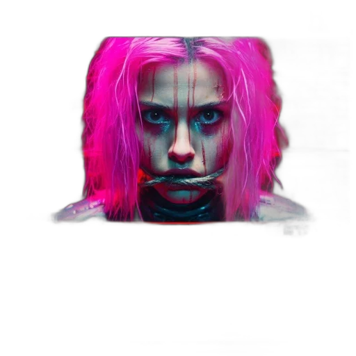 face, creature, hair, mask transparent PNG cut-out