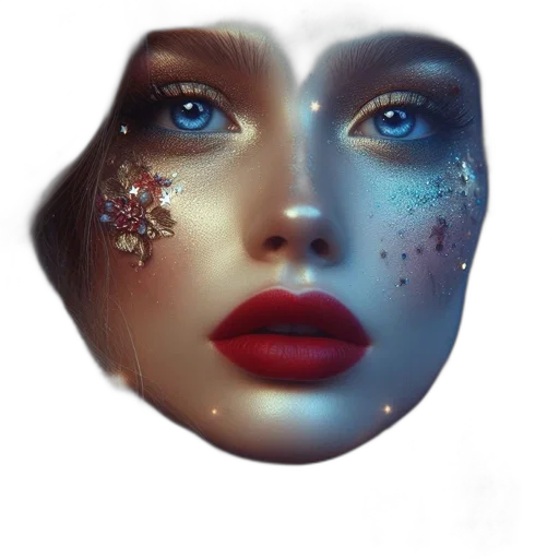 mask, face, jewelry, crown transparent PNG cut-out