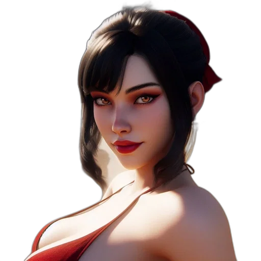 face, dress, staff, concept art transparent PNG cut-out