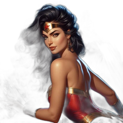 comic book art, fantasy art, concept art, photorealistic transparent PNG cut-out