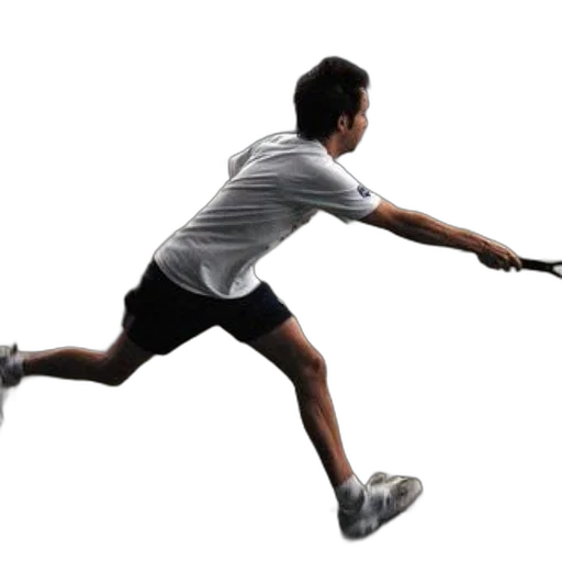 photorealistic, tennis, player, action transparent PNG cut-out