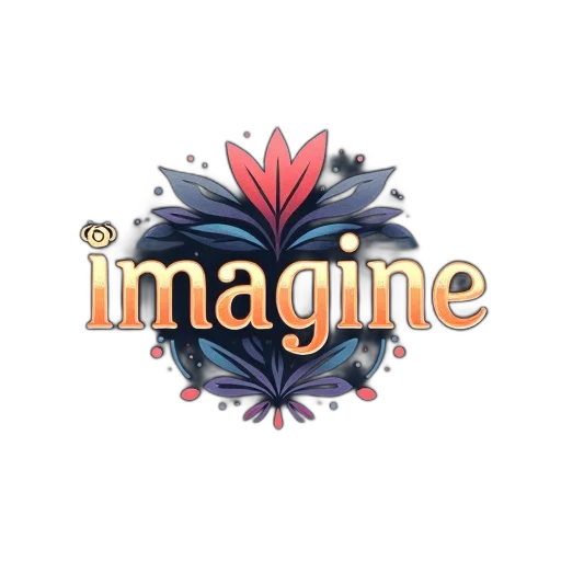 concept art, logo, imagine, slogan transparent PNG cut-out