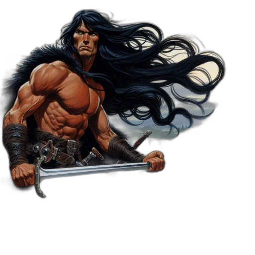 sword, weapon, fantasy art, comic book art transparent PNG cut-out