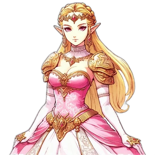 dress, crown, staff, sword transparent PNG cut-out