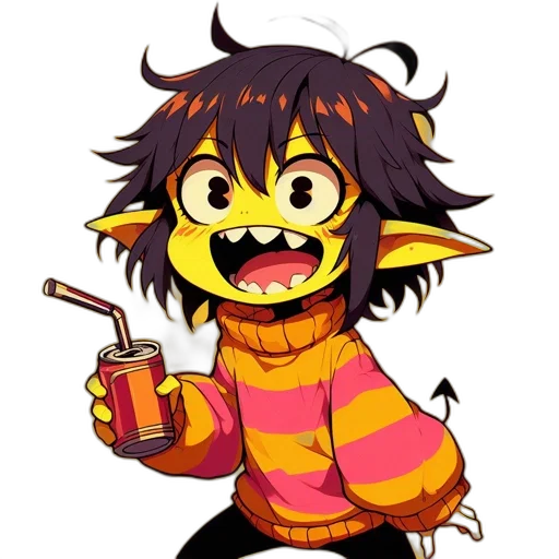 creature, staff, mask, jacket transparent PNG cut-out