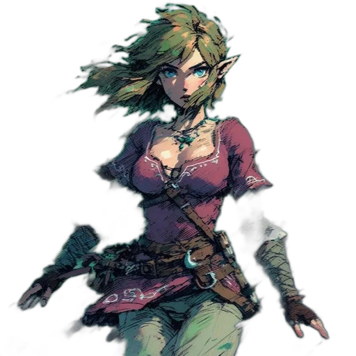 weapon, staff, dress, sword transparent PNG cut-out