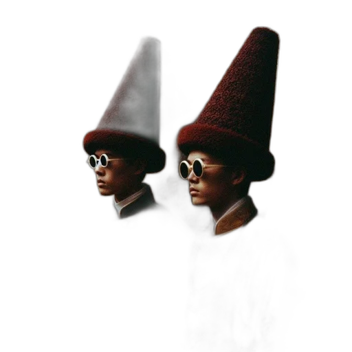 hat, crown, staff, mask transparent PNG cut-out