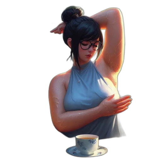 staff, dress, weapon, face transparent PNG cut-out