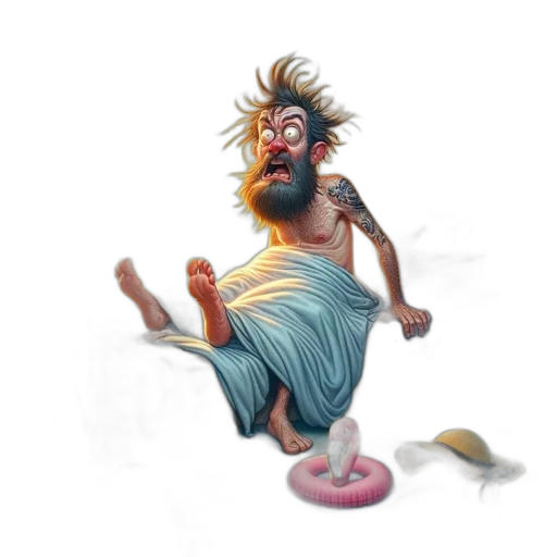 creature, hair, concept art, fantasy art transparent PNG cut-out