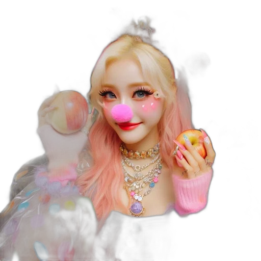mask, creature, face, 3d render transparent PNG cut-out