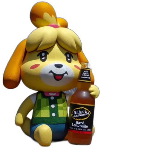bottle, food, animal, 3d render transparent PNG cut-out
