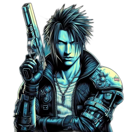 jacket, weapon, cyberpunk, concept art transparent PNG cut-out