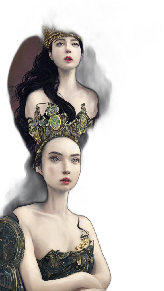 crown, jewelry, fantasy art, concept art transparent PNG cut-out
